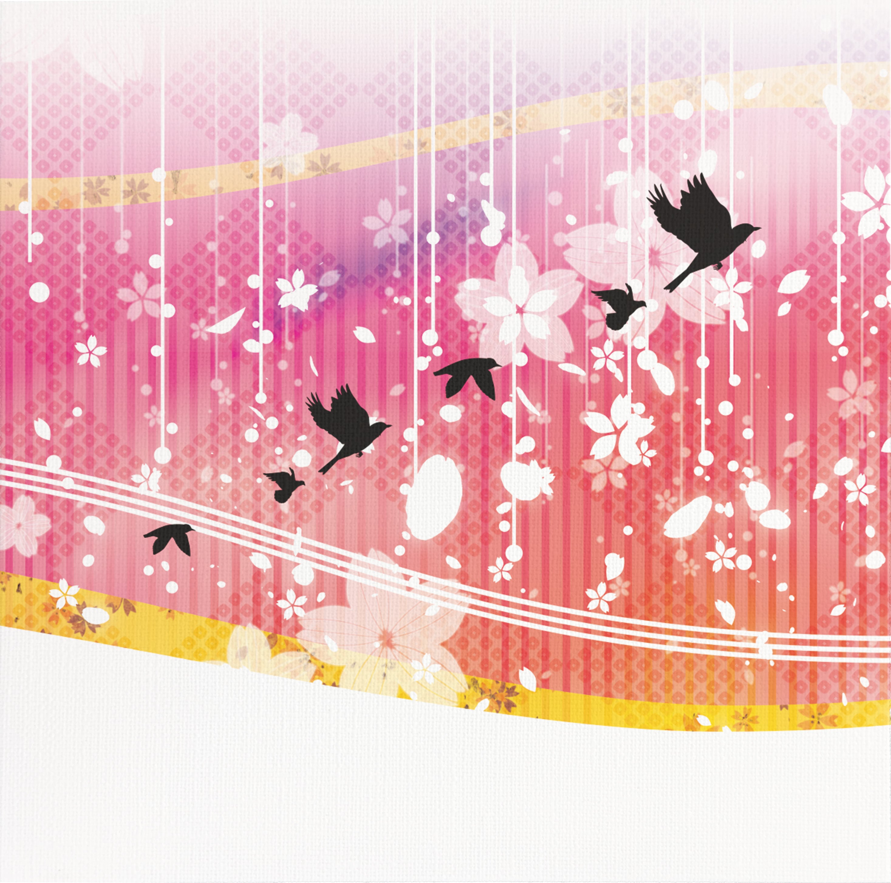 花鳥風月 ピンク【アートパネル】