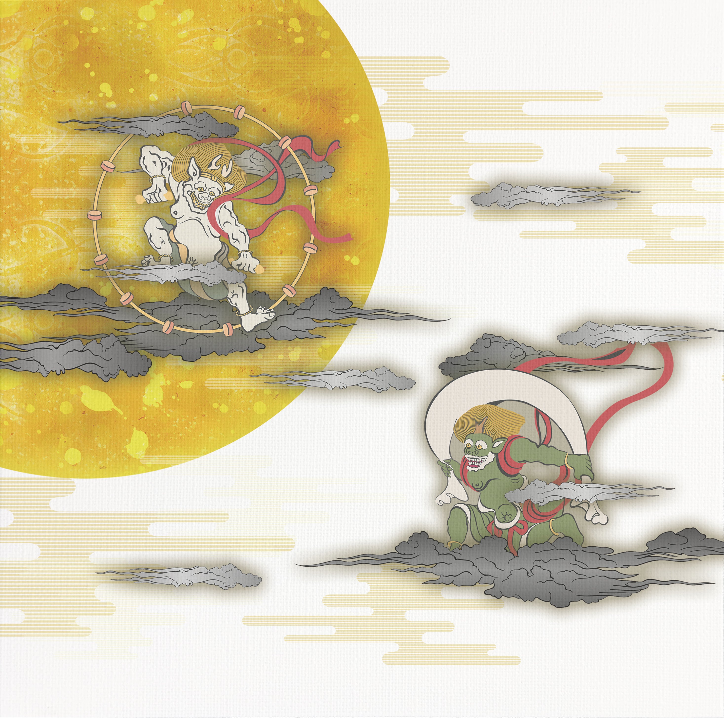 風神雷神【アートパネル】