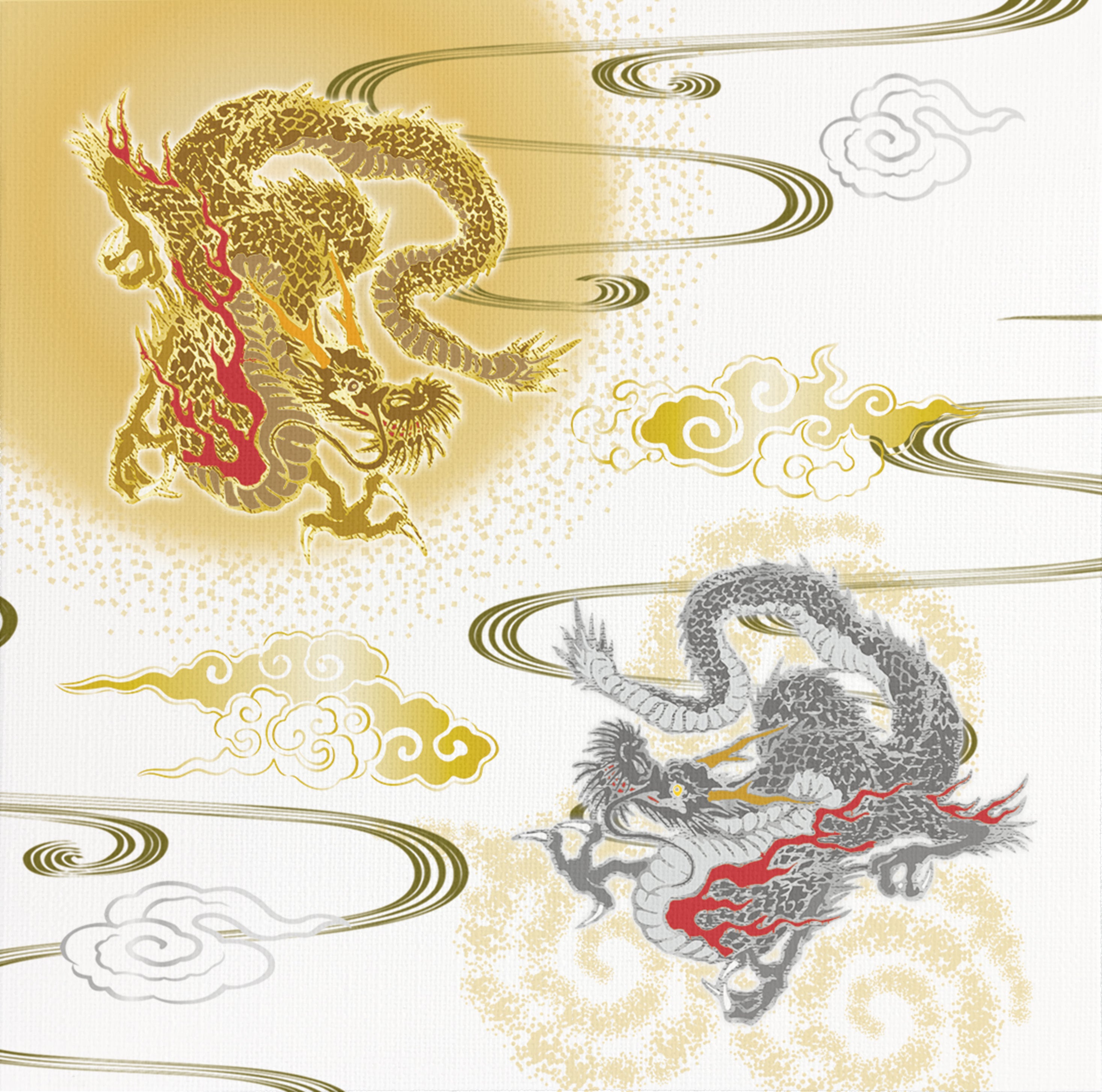 金龍 銀龍【アートパネル】
