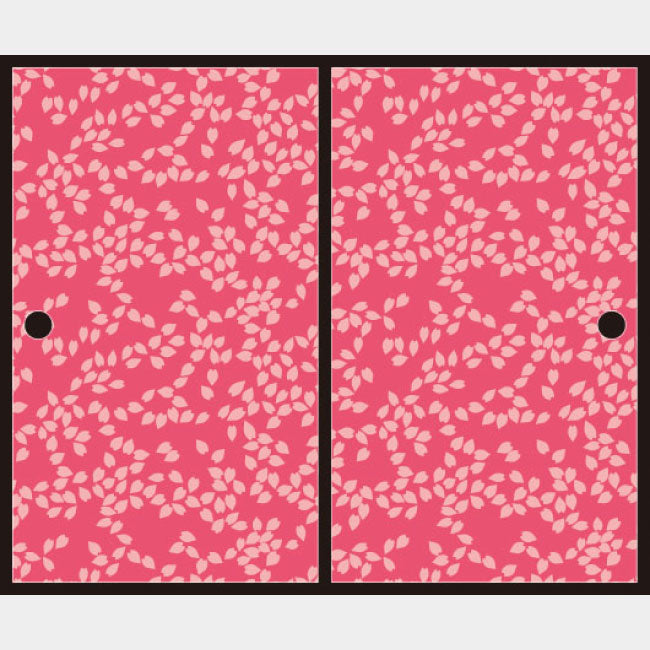 桜吹雪 山桜【ふすま紙】