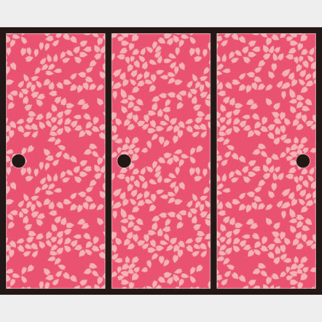 桜吹雪 山桜【ふすま紙】
