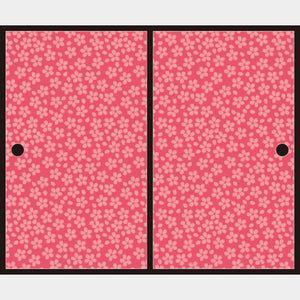 小桜 山桜 【ふすま紙】
