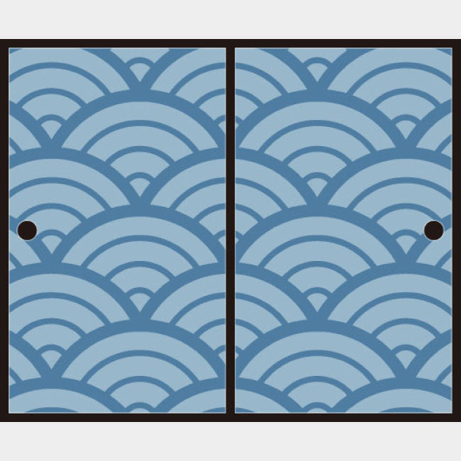 青海波 青波【ふすま紙】