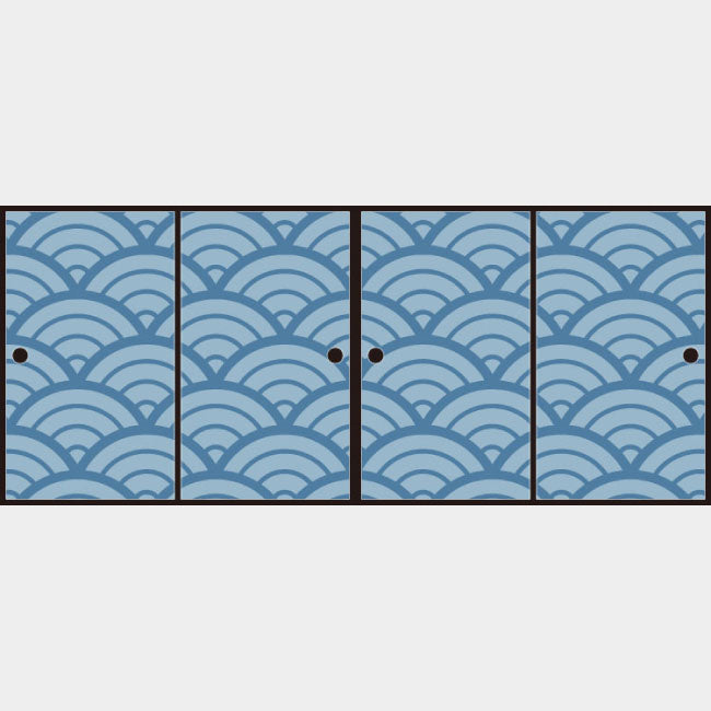 青海波 青波【ふすま紙】