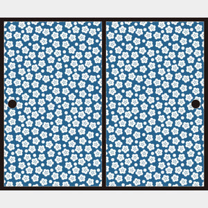 梅花 紺碧【ふすま紙】