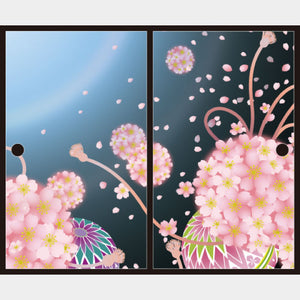 桜手毬【ふすま紙】