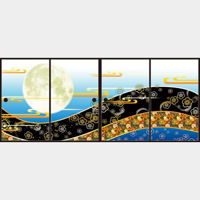 梅花月【ふすま紙】