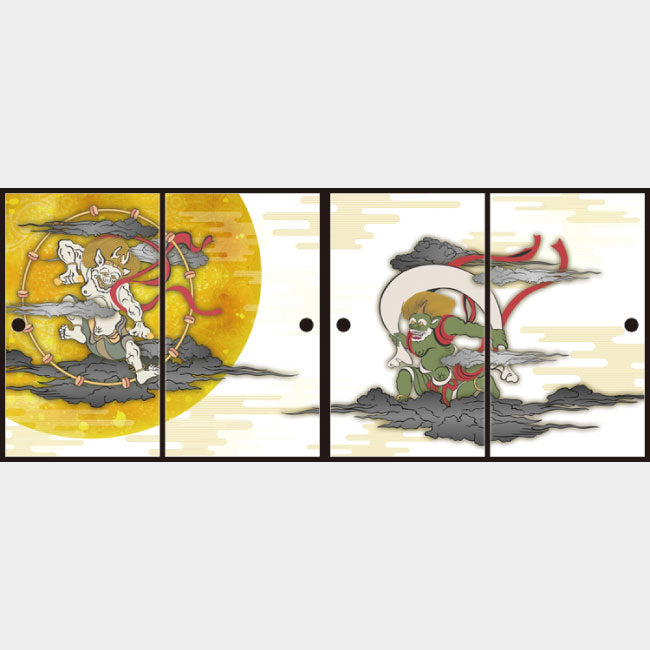 風神雷神【ふすま紙】