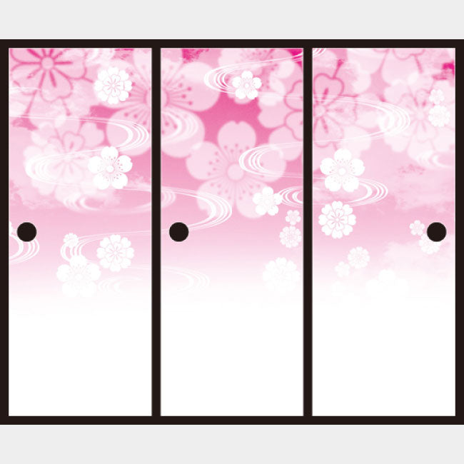 花雲 ピンク【ふすま紙】