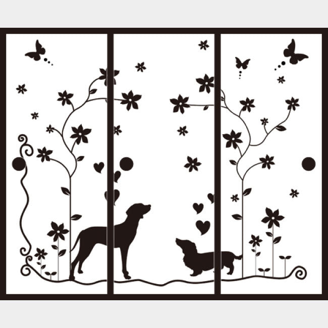 犬【ふすま紙】
