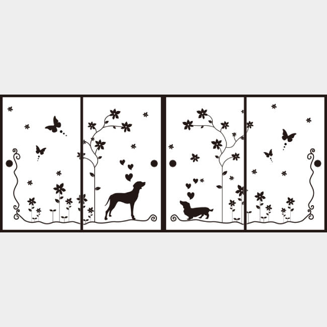 犬【ふすま紙】
