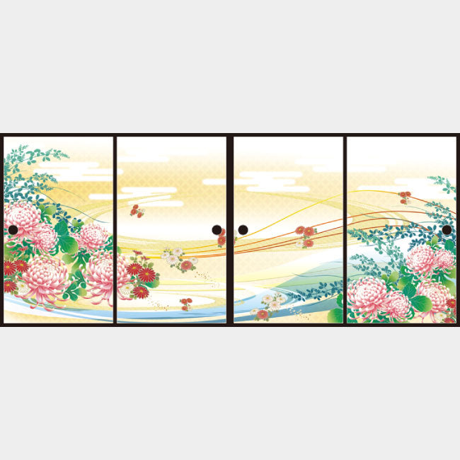 水面の彩り【ふすま紙】