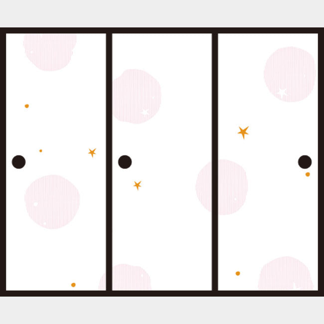 ほし ピンク【ふすま紙】