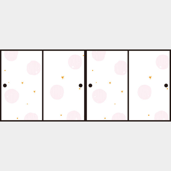 ほし ピンク【ふすま紙】