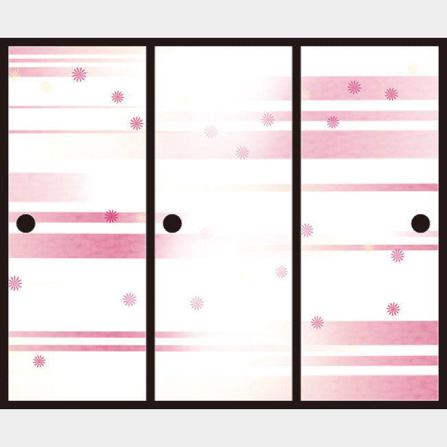 風 ピンク【ふすま紙】