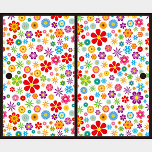 wild flowers vivid【ふすま紙】