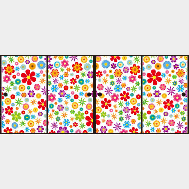 wild flowers vivid【ふすま紙】