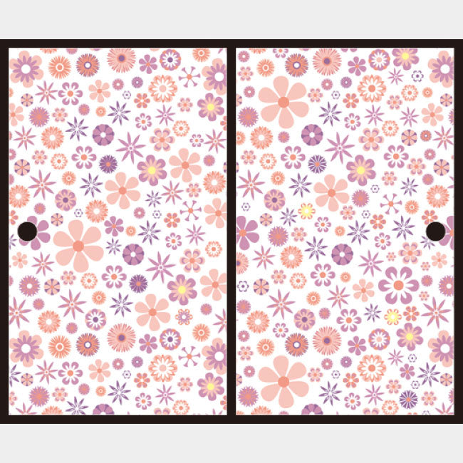 wild flowers pink【ふすま紙】