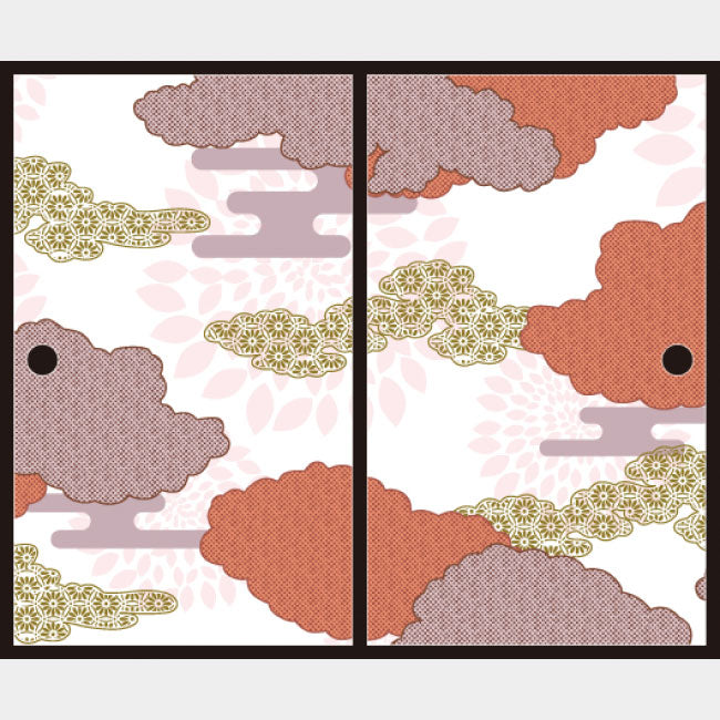 伝統文様 紅鳶【ふすま紙】