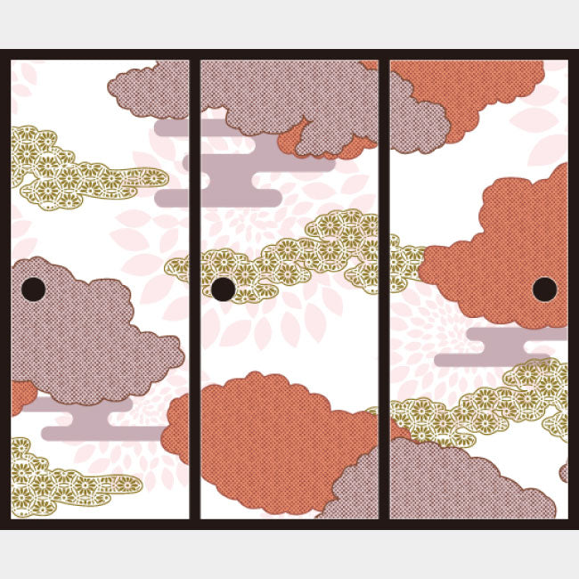 伝統文様 紅鳶【ふすま紙】