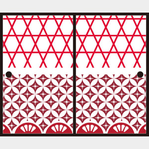 江戸切子 七宝【ふすま紙】