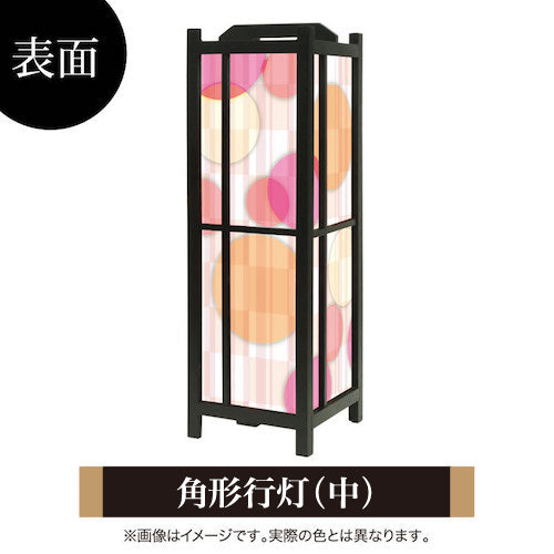 Color Circle pink【角形行灯（中）】