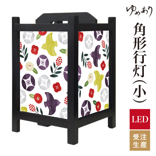 ちどり 椿【角形行灯（小）】