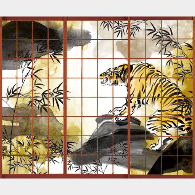 虎 金色【障子紙】