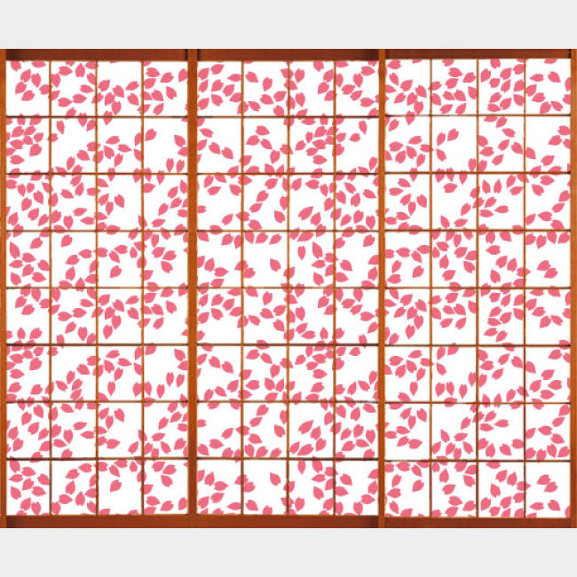桜吹雪 桜色【障子紙】