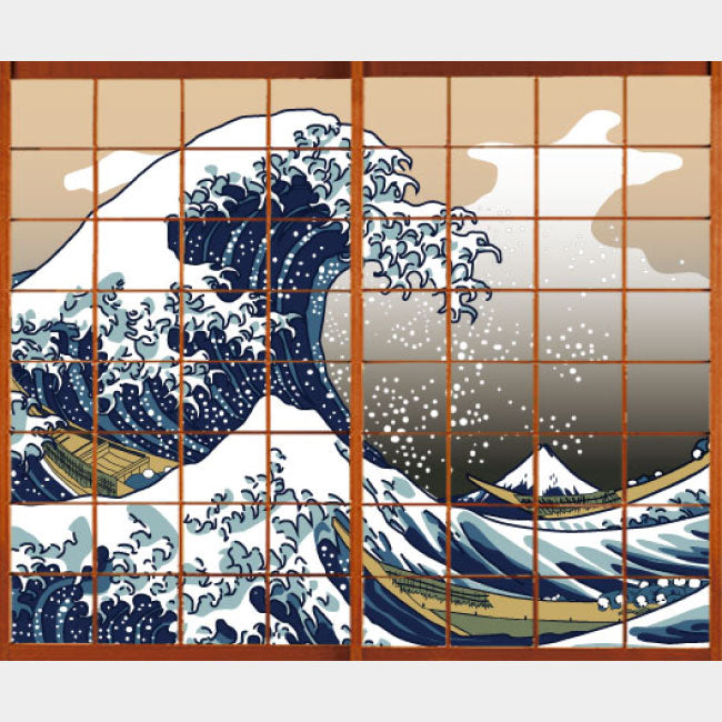 浮世絵 神奈川沖浪裏【障子紙】