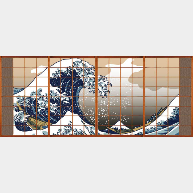 浮世絵 神奈川沖浪裏【障子紙】