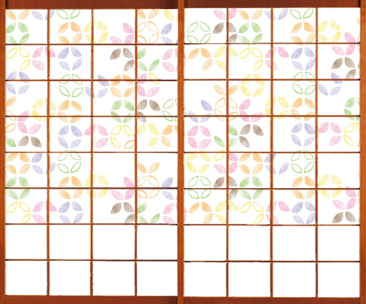 彩り七宝【障子紙】
