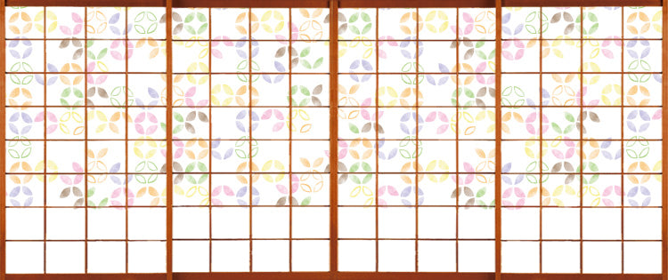 彩り七宝【障子紙】