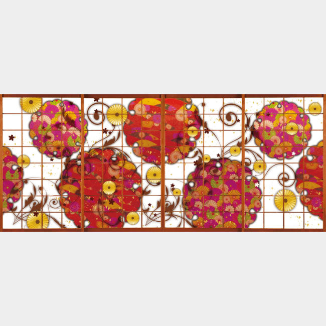 菊煌めく【障子紙】