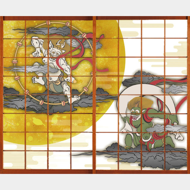 風神雷神【障子紙】