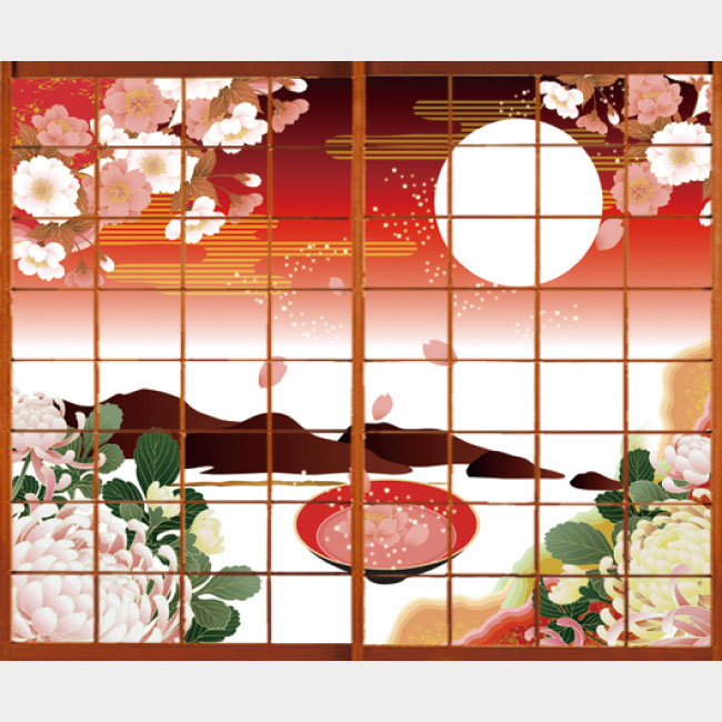 月見酒【障子紙】