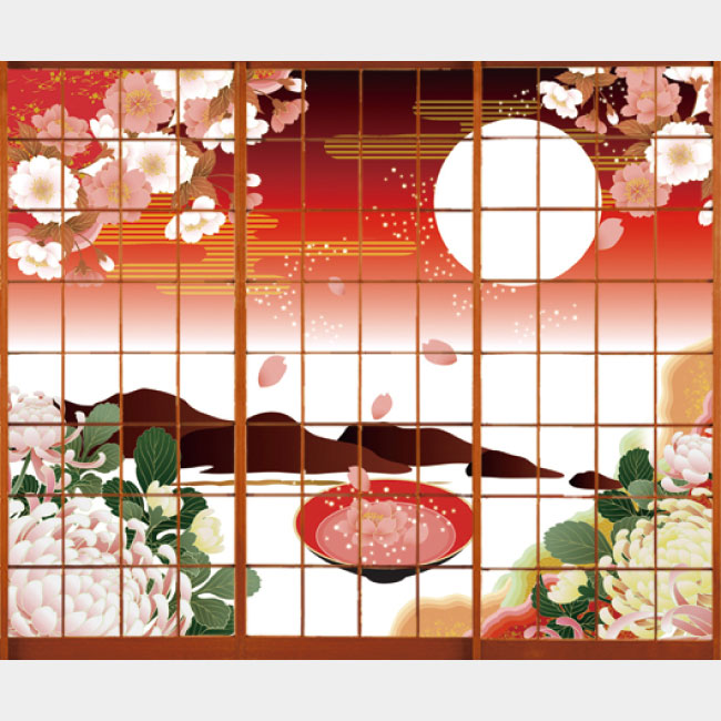 月見酒【障子紙】