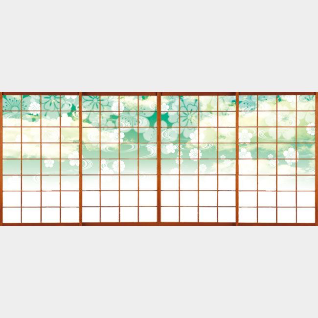 花雲 グリーン【障子紙】