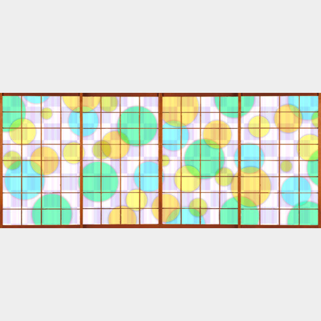 Color Circle green【障子紙】