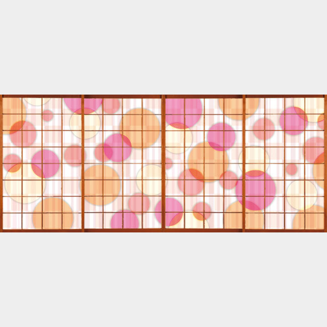 Color Circle pink【障子紙】