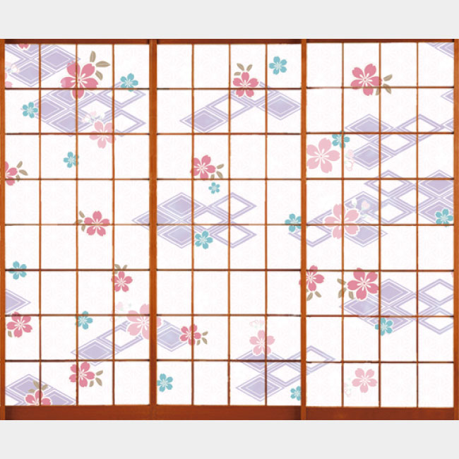 桜菱 藤紫【障子紙】