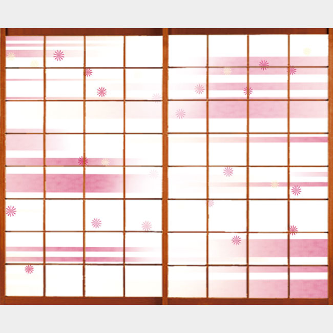 風 ピンク【障子紙】