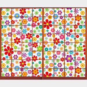 wild flowers vivid【障子紙】
