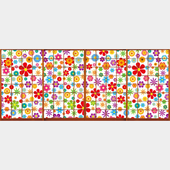 wild flowers vivid【障子紙】