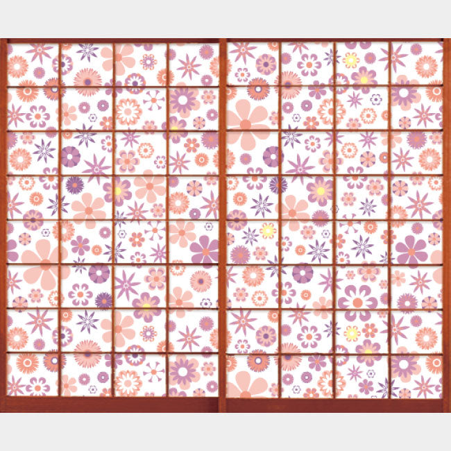 wild flowers pink【障子紙】