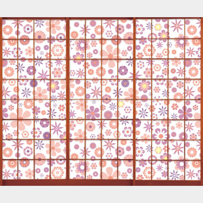 wild flowers pink【障子紙】