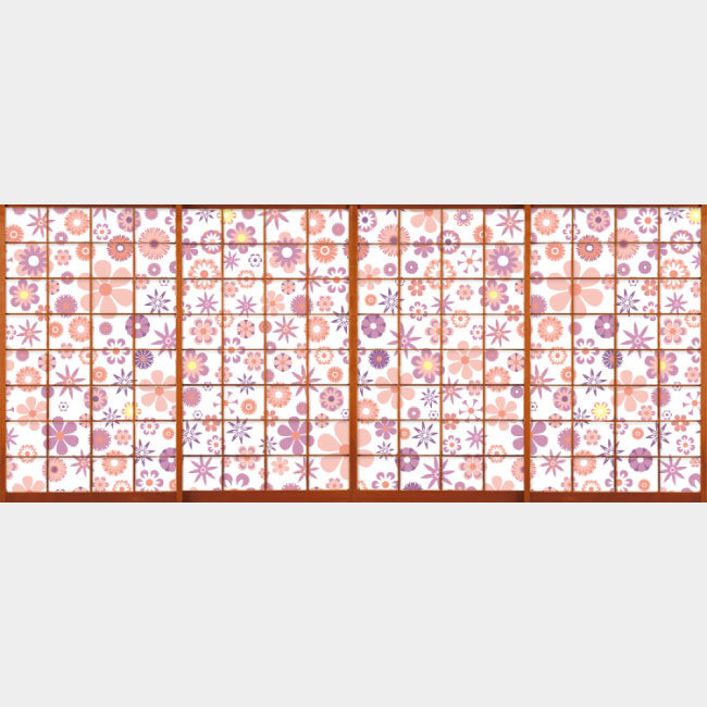 wild flowers pink【障子紙】