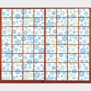 wild flowers blue【障子紙】