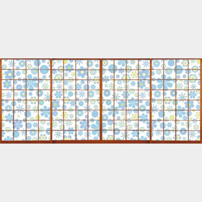 wild flowers blue【障子紙】
