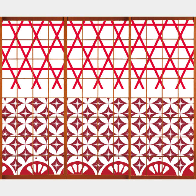 江戸切子 七宝【障子紙】